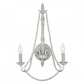 MARYVILLE 2 Light Wall Light | Washed Grey