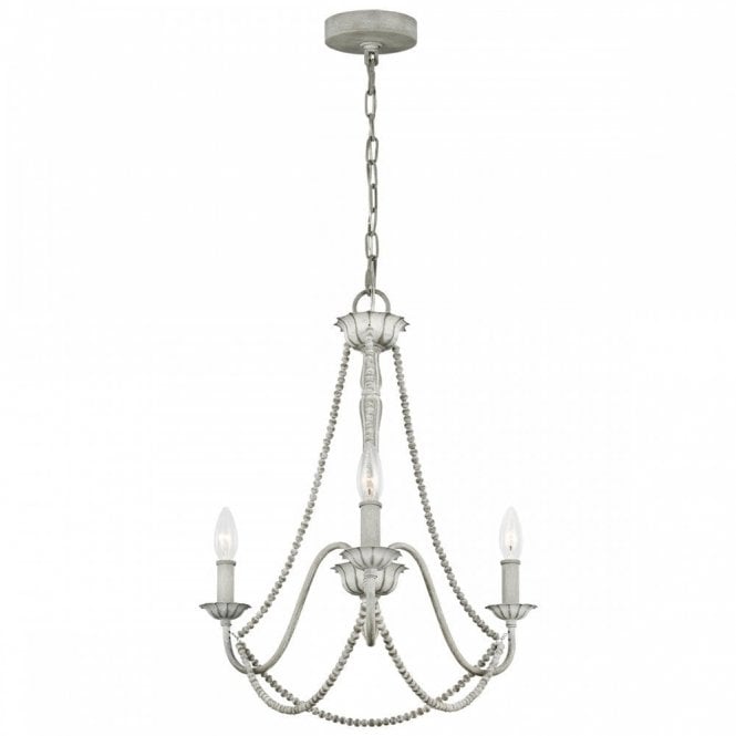 MARYVILLE 3 Light Chandelier | Washed Grey