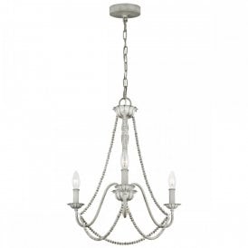MARYVILLE 3 Light Chandelier | Washed Grey