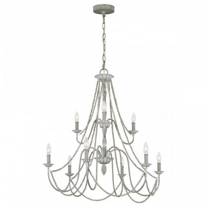MARYVILLE 9 Light Chandelier | Washed Grey