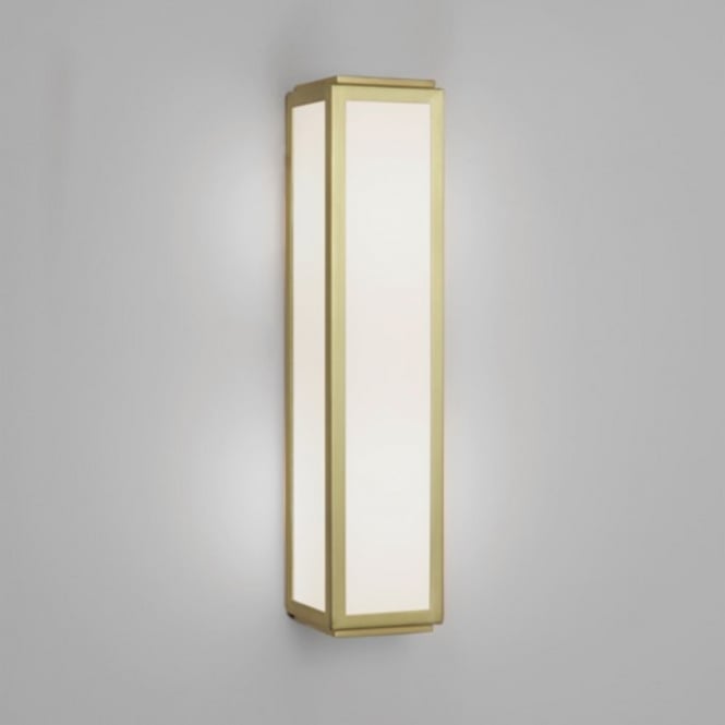 MASHIKO IP44 matt gold bathroom wall light - small
