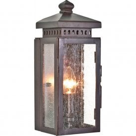 MATLOCK traditional wrought iron garden wall light