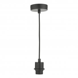 Black Pendant Suspension Set to Fit ES Bulbs