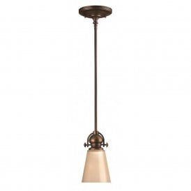 MAYFLOWER traditional bronze mini ceiling pendant light