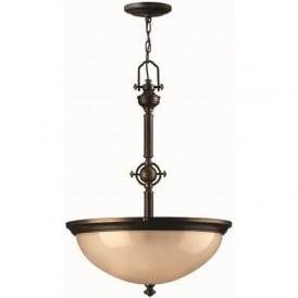 MAYFLOWER traditional bronze uplighter ceiling pendant