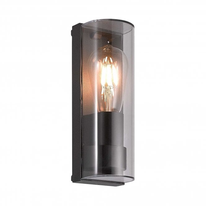 MERLIN IP65 flush fitting outdoor wall light in athracite finish