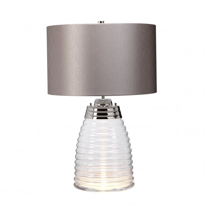 MILNE Table Lamp Complete with Grey Shade