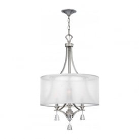 MIME 3 light hanging ceiling pendant with crystal