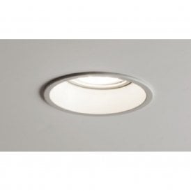 MINIMA white circular recessed downlight or spotlight