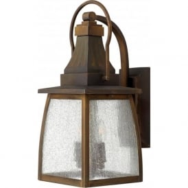 MONTAUK brass outdoor garden wall lantern - medium