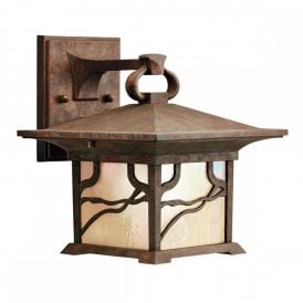 MORRIS Medium Outdoor Wall Lantern | Distressed Copper