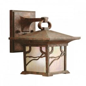 MORRIS Small Outdoor Wall Lantern | Distressed Copper