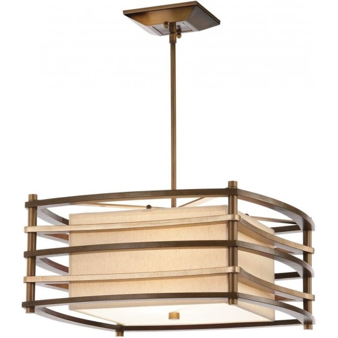 MOXIE Deco style rectangular ceiling pendant light