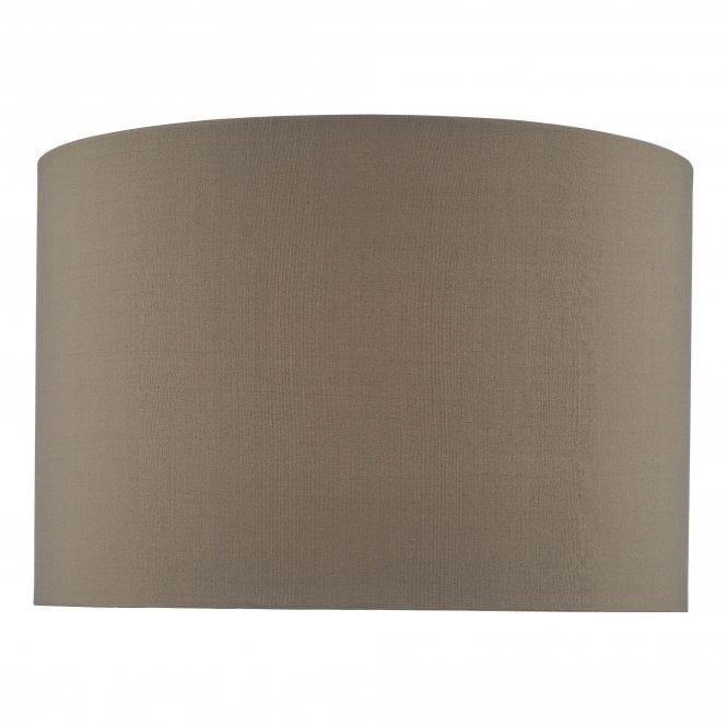 MUBINA Grey Faux Silk Drum Shade 30cm