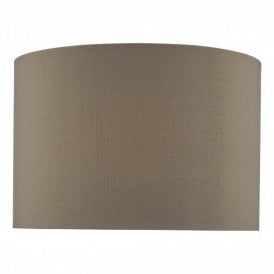 MUBINA Grey Faux Silk Drum Shade 30cm