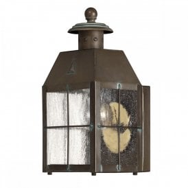 NANTUCKET Extra Small Brass Wall Lantern