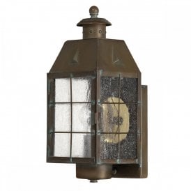 NANTUCKET Medium Exterior Brass Wall Lantern