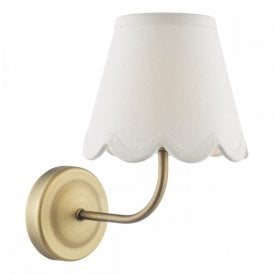 MATTE ANTIQUE BRASS WALL LIGHT BRACKET WITH INTEGRATED LED