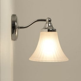 NENA IP44 traditional period style bathroom wall light - chrome