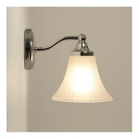 NENA IP44 traditional period style bathroom wall light - chrome