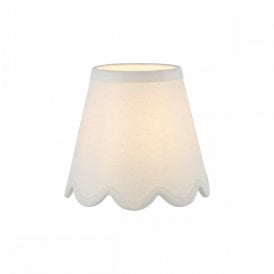 ivory tapered linen drum shade