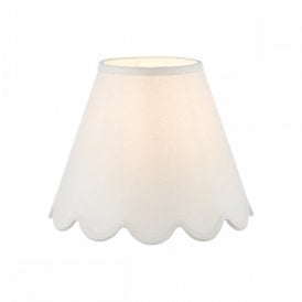 ivory linen tapered drum lampshade
