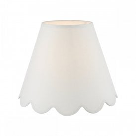 ivory linen tapered drum lampshade