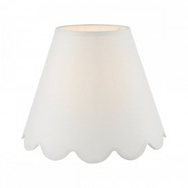 ivory linen tapered drum lampshade