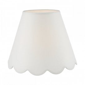 ivory linen tapered drum lampshade