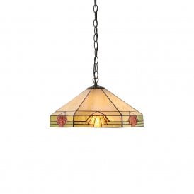 NEVADA Art Deco style ceiling pendant on chain suspension