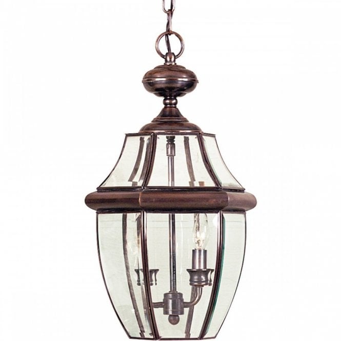 NEWBURY traditional copper hanging porch lantern