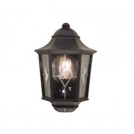 NORFOLK leaded glass flush fitting garden wall lantern