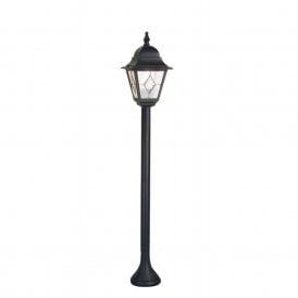 NORFOLK traditional garden lamp post with leaded glass