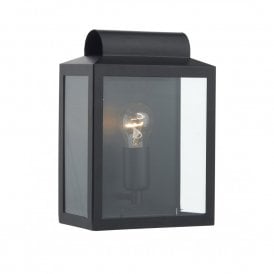 NOTARY indoor or outdoor wall lantern in black finish