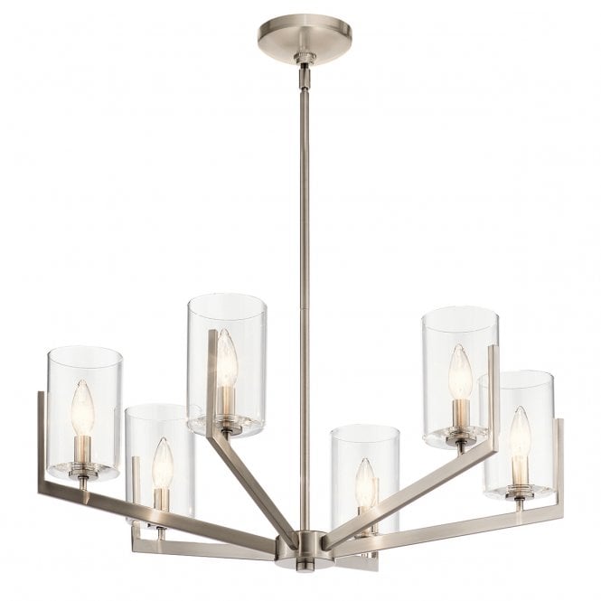 NYE Classic Pewter Chandelier