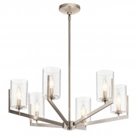 NYE Classic Pewter Chandelier