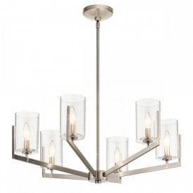 NYE Classic Pewter Chandelier