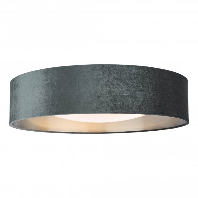 NYSA 3 Light Flush Velvet Light | Dark Grey Shade 60Cm | Large