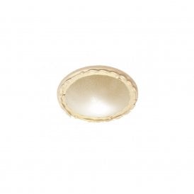 OLIVIA circular flush fitting ceiling light, ivory gold surround