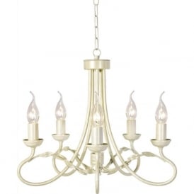 OLIVIA traditional gold ivory chandelier ceiling light