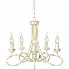 OLIVIA traditional gold ivory chandelier ceiling light