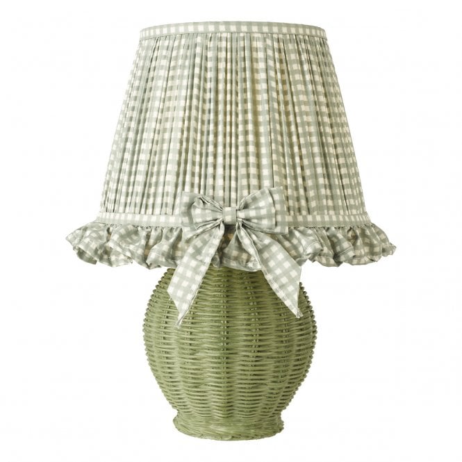 Omer Table Lamp Matt Green with Shade