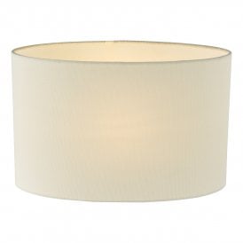 30cm oval cotton lampshade in ivory