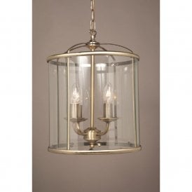 ORLY antique brass hall lantern with 4 bulbs