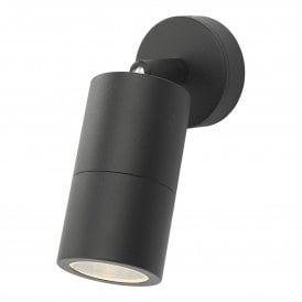 ORTEGA modern LED outdoor wall spotlight in black finish