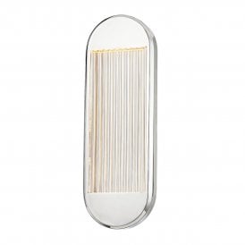 modern polished nickel LED wall sconce