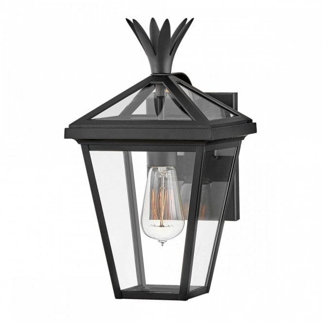 Palma 1lt Small Black Wall Lantern