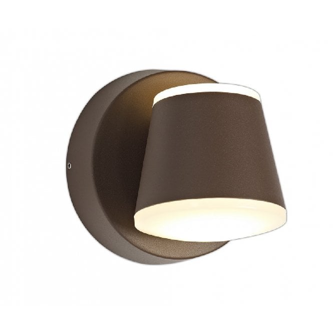 PAOLO dark brown LED outdoor wall light