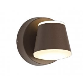 PAOLO dark brown LED outdoor wall light