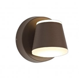 PAOLO dark brown LED outdoor wall light